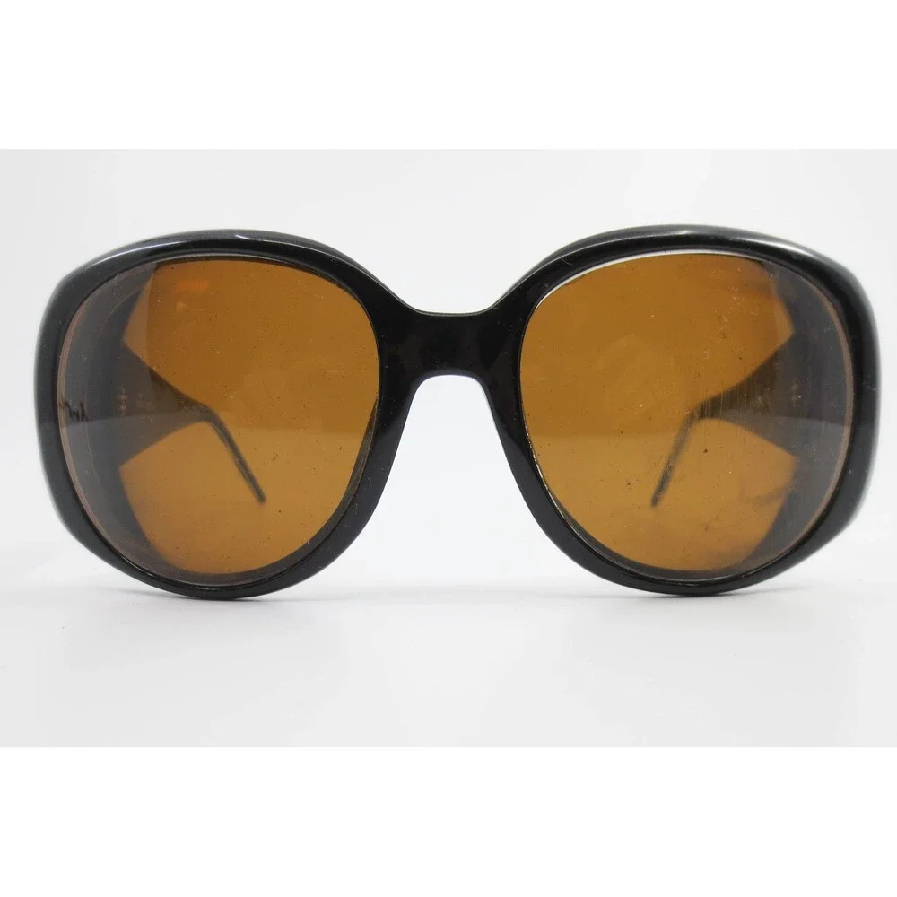 Kate Spade Angelina/s 807 Y7 Sunglasses Black Spotted Animal Print Oversized
